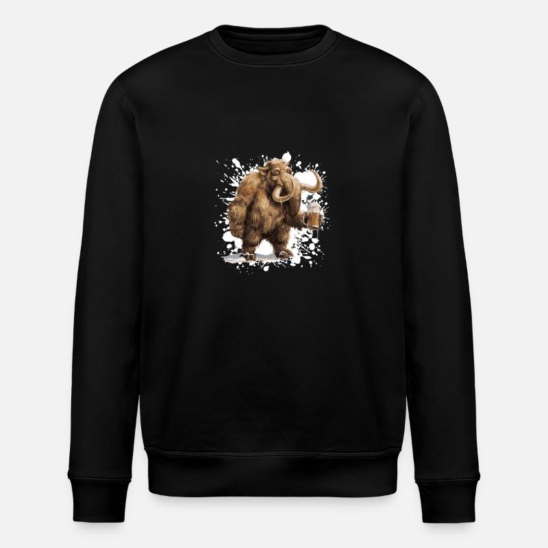 Mammut Bier Lustig - Stanley/Stella Unisex Bio-Sweatshirt ROLLER - Schwarz
