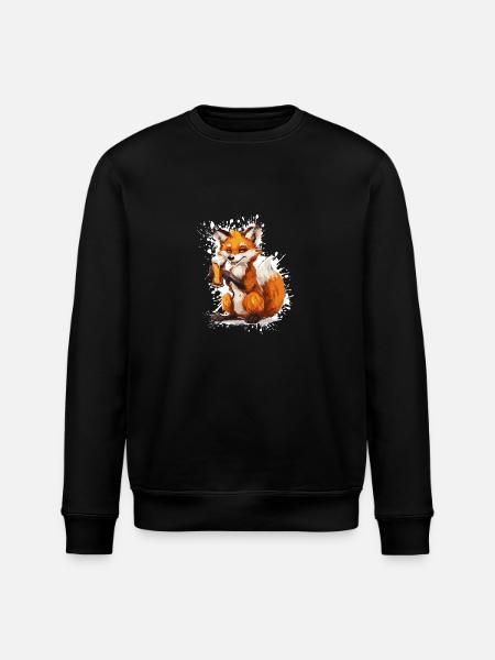 Fuchs Bier Lustig - Stanley/Stella Unisex Bio-Sweatshirt ROLLER - Schwarz