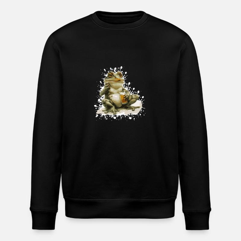 Frog Bière Drôle - Sweat bio ROLLER Stanley/Stella Unisexe - noir