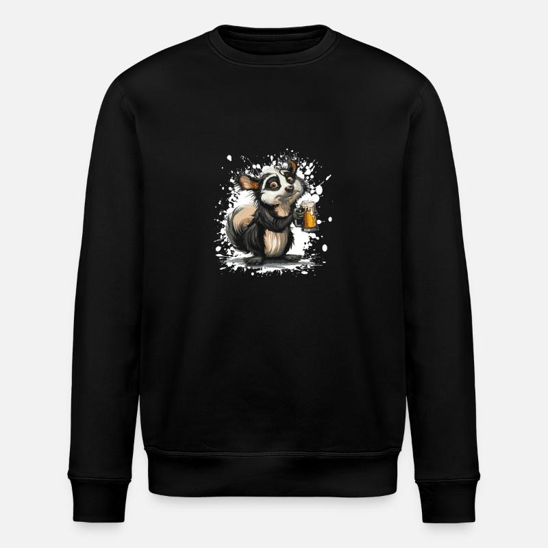 Stink Bier Lustig - Stanley/Stella Unisex Bio-Sweatshirt ROLLER - Schwarz