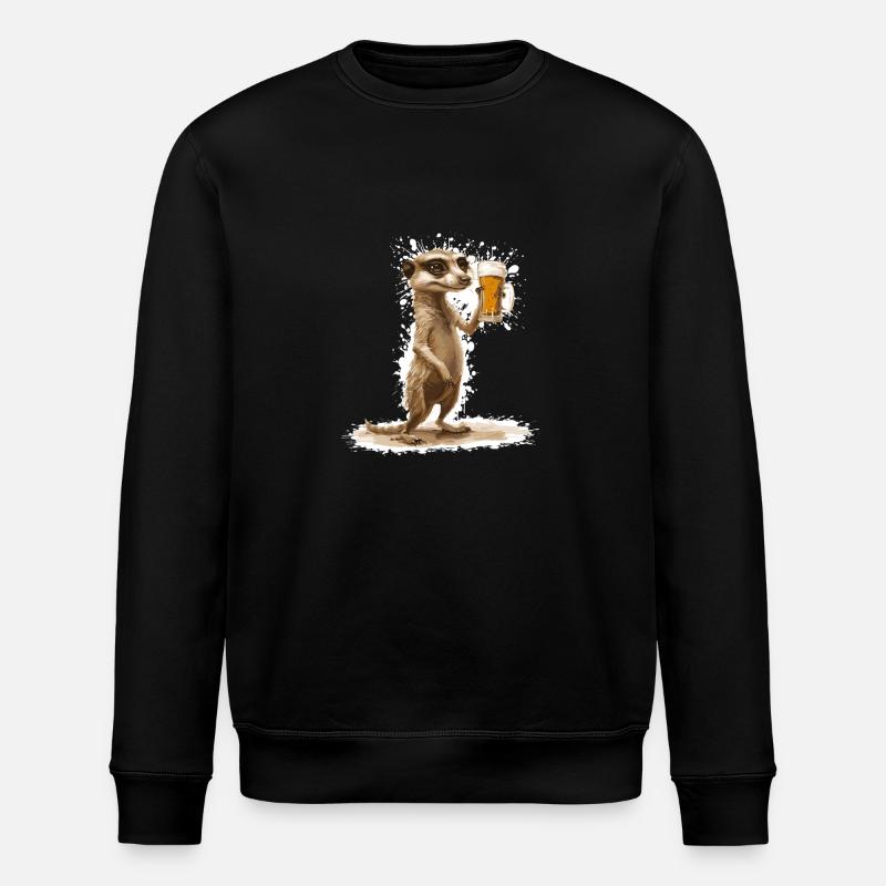 Bière de suricate drôle - Sweat bio ROLLER Stanley/Stella Unisexe - noir