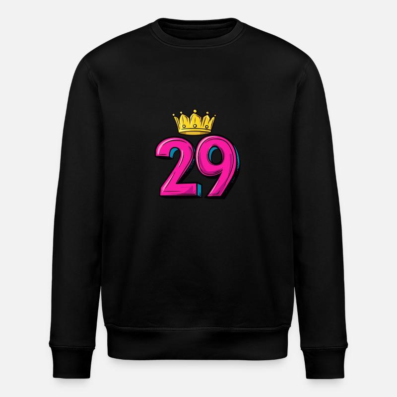 29 Number Krone - Stanley/Stella ROLLER Unisex Organic Sweatshirt - black