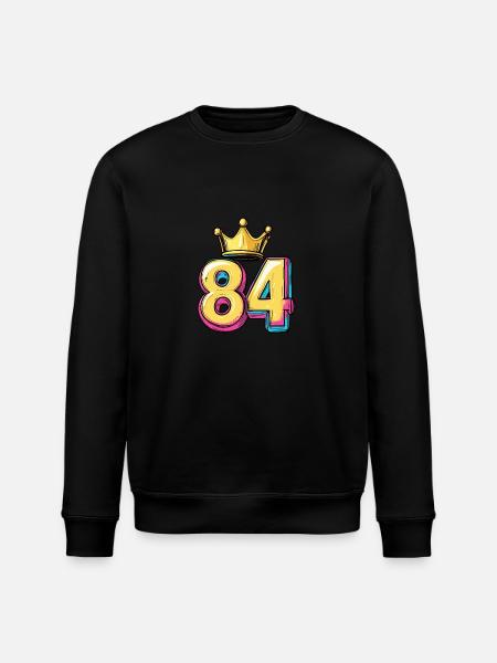 84 Number Krone - Stanley/Stella ROLLER Unisex Organic Sweatshirt - black