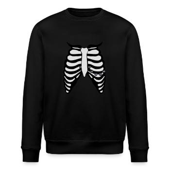 12 Kanal EKG - Stanley/Stella Unisex Bio-Sweatshirt ROLLER - Schwarz - Vorne - Nik (191cm)