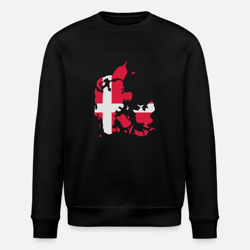 Danemark - drapeau - Sweat bio ROLLER Stanley/Stella Unisexe - noir