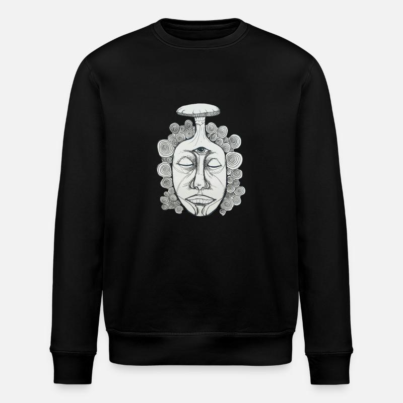 Drittes Auge - Stanley/Stella Unisex Bio-Sweatshirt ROLLER - Schwarz