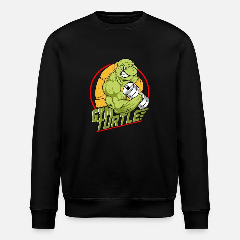 Gym Gym Turtle Design - Sweat bio ROLLER Stanley/Stella Unisexe - noir
