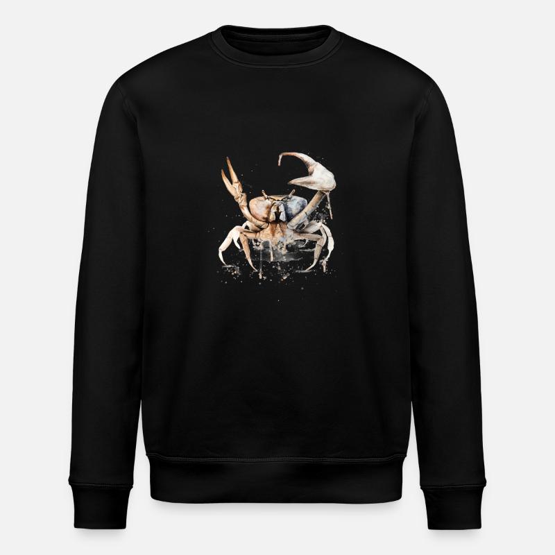 Sternzeichen Krebs - Stanley/Stella Unisex Bio-Sweatshirt ROLLER - Schwarz