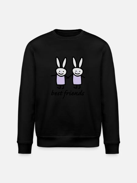 best friends - Stanley/Stella ROLLER Unisex Organic Sweatshirt - black