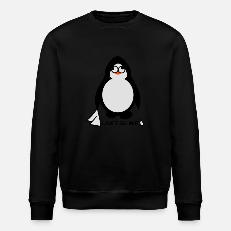 Läuft bei mir - Stanley/Stella Unisex Bio-Sweatshirt ROLLER - Schwarz