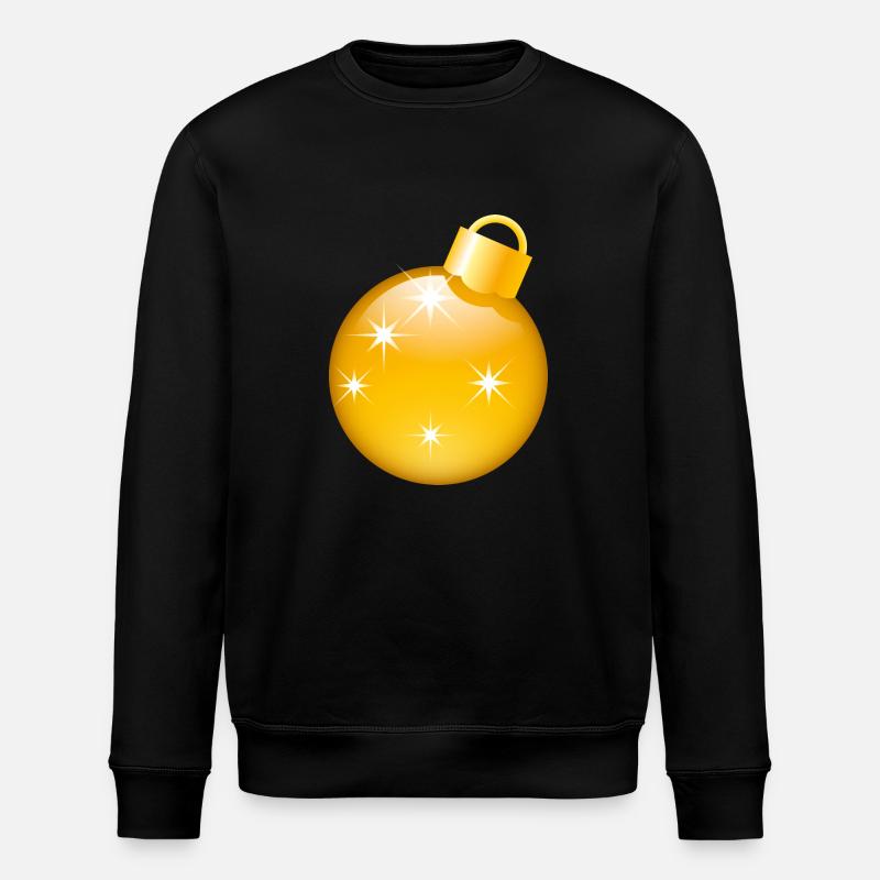 Smiley Christmas bauble - Stanley/Stella Unisex Bio-Sweatshirt ROLLER - Schwarz