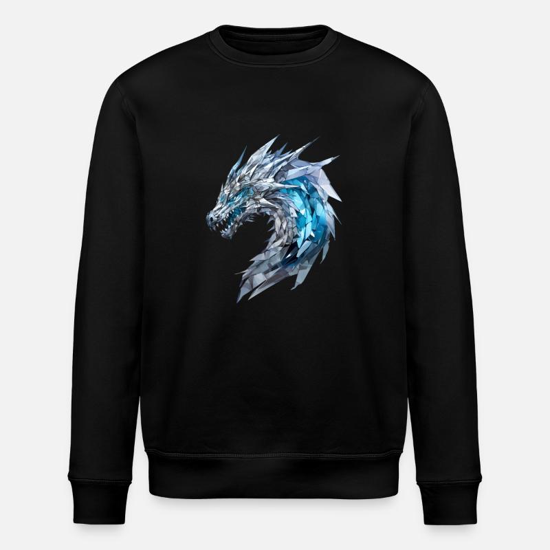 Gläserner Drache - Stanley/Stella Unisex Bio-Sweatshirt ROLLER - Schwarz