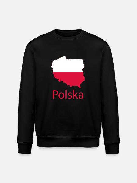 Polska - Stanley/Stella ROLLER Unisex Organic Sweatshirt - black