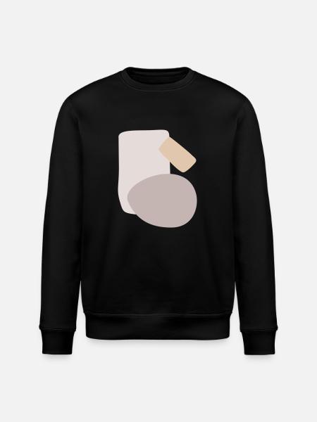 Abstract design different shapes - Stanley/Stella ROLLER Unisex Organic Sweatshirt - black