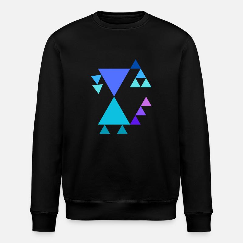 Triangle pattern - Stanley/Stella ROLLER Unisex Organic Sweatshirt - black