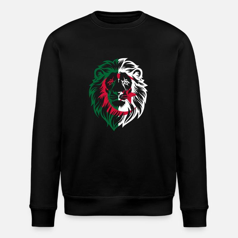 Algerian lion - Algeria gift idea - Stanley/Stella ROLLER Unisex Organic Sweatshirt - black