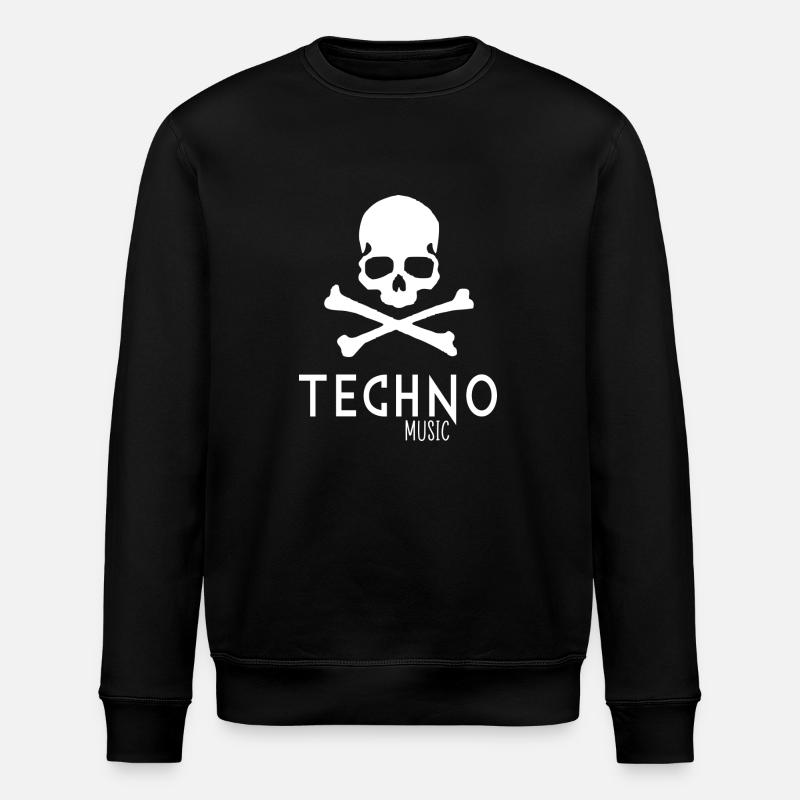 Techno music - Stanley/Stella ROLLER Unisex Organic Sweatshirt - black