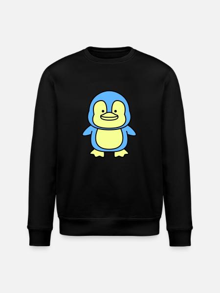 Penguin Comic - Stanley/Stella ROLLER Unisex Organic Sweatshirt - black