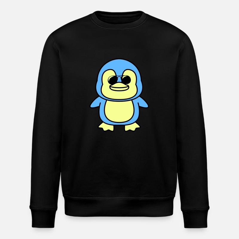 Pingouin Bande Dessinée Cool - Sweat bio ROLLER Stanley/Stella Unisexe - noir