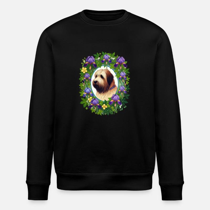 Briard Hunderasse - Stanley/Stella Unisex Bio-Sweatshirt ROLLER - Schwarz