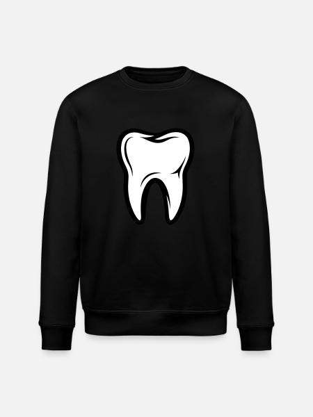 Zahn Symbol - Stanley/Stella Unisex Bio-Sweatshirt ROLLER - Schwarz