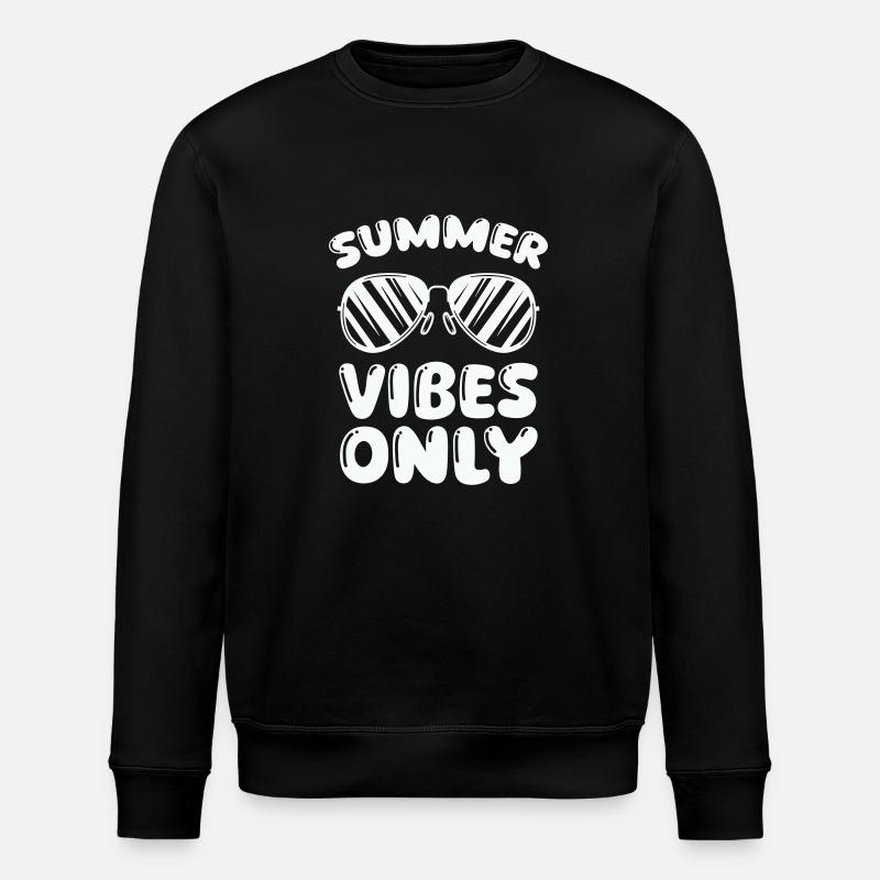 summer vibes only - Stanley/Stella Unisex Bio-Sweatshirt ROLLER - Schwarz