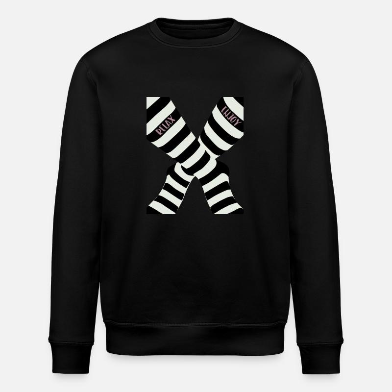 relax and enjoy - Stanley/Stella Unisex Bio-Sweatshirt ROLLER - Schwarz