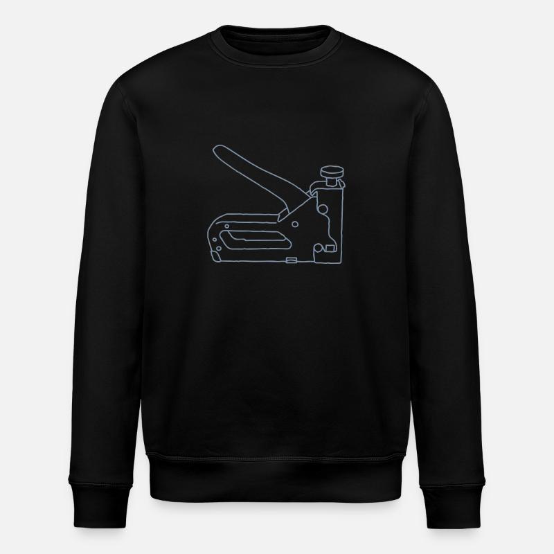 TACKER STAPLE GUN - Stanley/Stella ROLLER Unisex Organic Sweatshirt - black