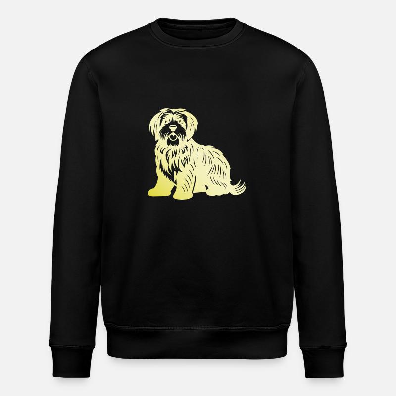 Havanese Hund Silhouette - Stanley/Stella Unisex Bio-Sweatshirt ROLLER - Schwarz