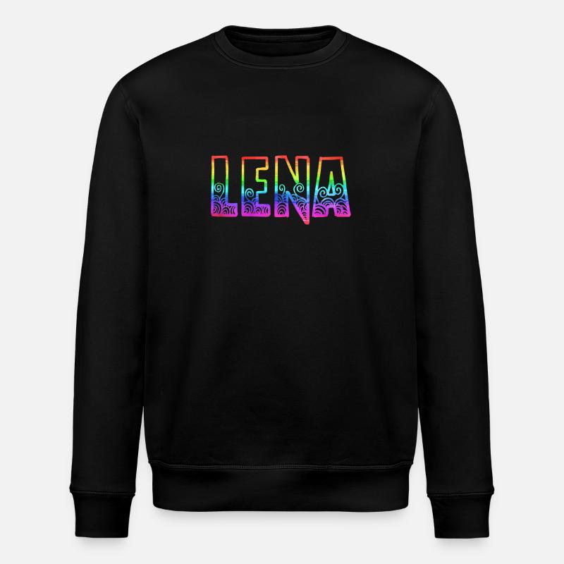 lena rs rainbow - Stanley/Stella ROLLER Unisex Organic Sweatshirt - black