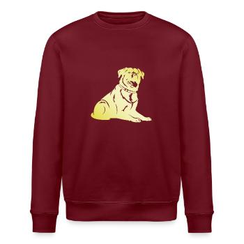 Silhouette de chien rottweiler - Sweat bio ROLLER Stanley/Stella Unisexe - bordeaux - Devant - Nik (191cm)