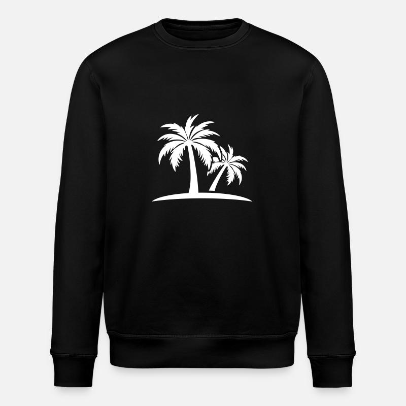 Palmen Insel - Stanley/Stella Unisex Bio-Sweatshirt ROLLER - Schwarz