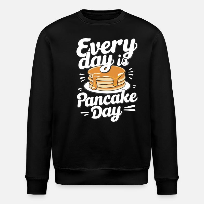 Pancakes Breakfast Food Pancake - Stanley/Stella ROLLER Unisex Organic Sweatshirt - black