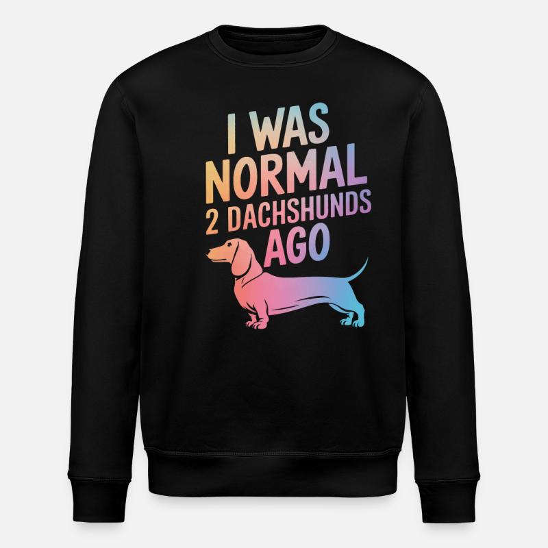 Chien teckel - Sweat bio ROLLER Stanley/Stella Unisexe - noir