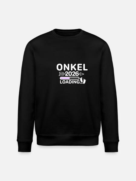 Onkel 2026 - Stanley/Stella Unisex Bio-Sweatshirt ROLLER - Schwarz