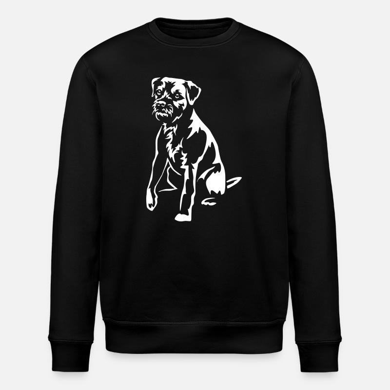 Border Terrier "Black Edition" - Stanley/Stella ROLLER Unisex Organic Sweatshirt - black