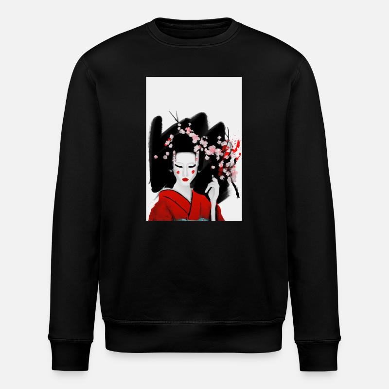 Blutige Geisha - Stanley/Stella Unisex Bio-Sweatshirt ROLLER - Schwarz