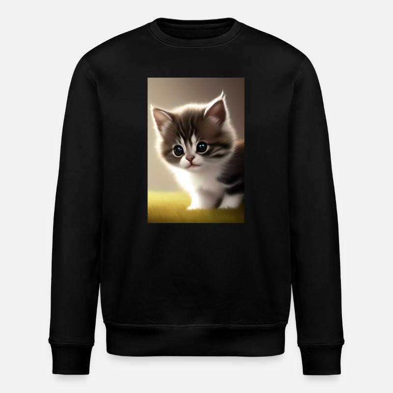 Baby Katze - Stanley/Stella Unisex Bio-Sweatshirt ROLLER - Schwarz