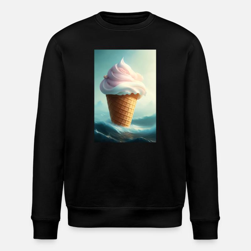 Eiscreme - Stanley/Stella Unisex Bio-Sweatshirt ROLLER - Schwarz