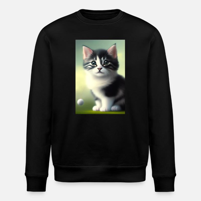 Baby Katze - Stanley/Stella Unisex Bio-Sweatshirt ROLLER - Schwarz