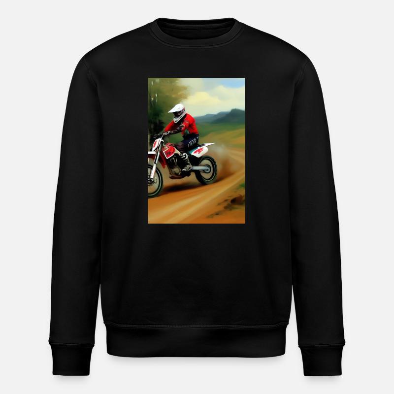 Motocross Fahren - Stanley/Stella Unisex Bio-Sweatshirt ROLLER - Schwarz
