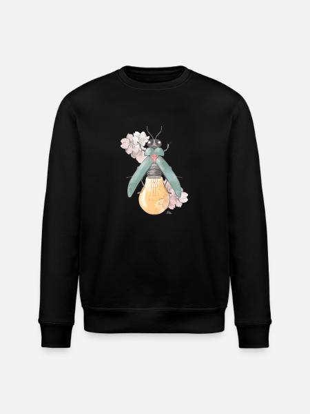 Birne | Blüte | Käferchen - Stanley/Stella Unisex Bio-Sweatshirt ROLLER - Schwarz