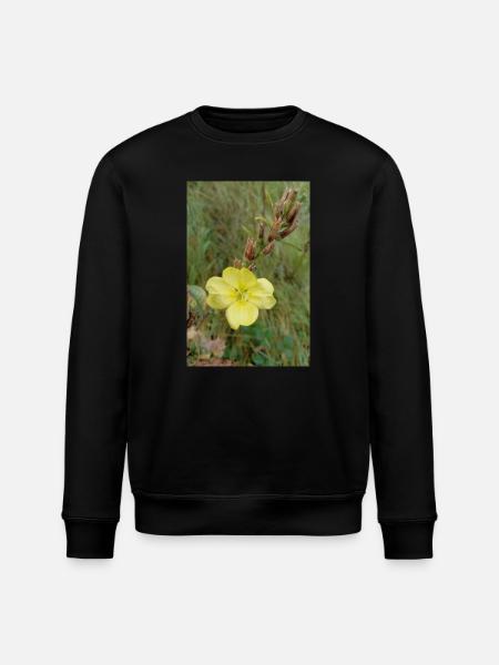 Good Morning Yellow Evening Primrose - Stanley/Stella ROLLER Unisex Organic Sweatshirt - black