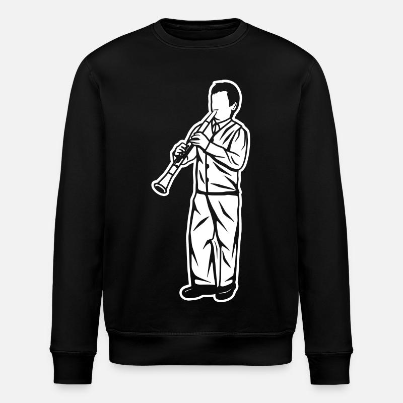 Klarinettenjunge - Stanley/Stella Unisex Bio-Sweatshirt ROLLER - Schwarz