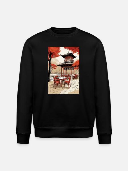 Asian Coffee - Stanley/Stella ROLLER Unisex Organic Sweatshirt - black