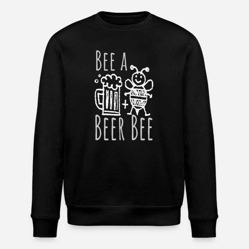 bee a beer bee - Stanley/Stella Unisex Bio-Sweatshirt ROLLER - Schwarz