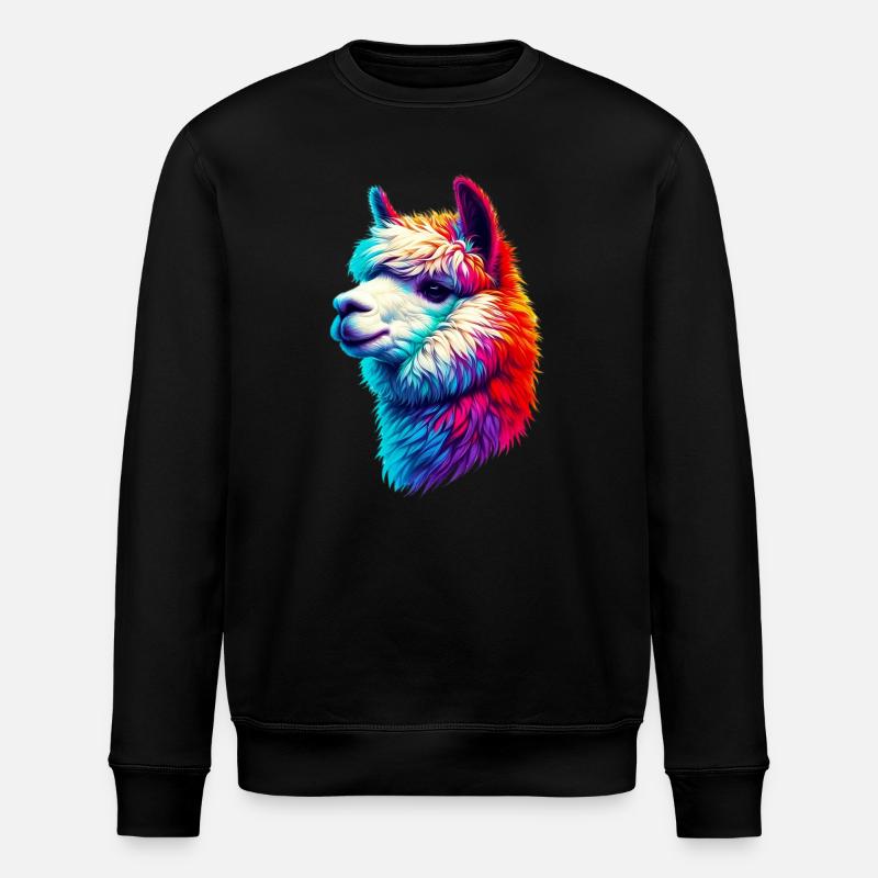 Alpaka - Stanley/Stella Unisex Bio-Sweatshirt ROLLER - Schwarz