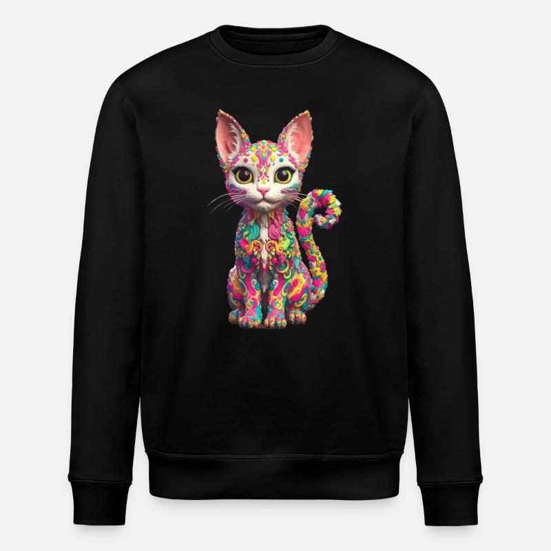 Design de chat cool - Sweat bio ROLLER Stanley/Stella Unisexe - noir