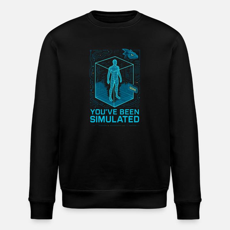Simulated by the Basilisk - Stanley/Stella Unisex Bio-Sweatshirt ROLLER - Schwarz