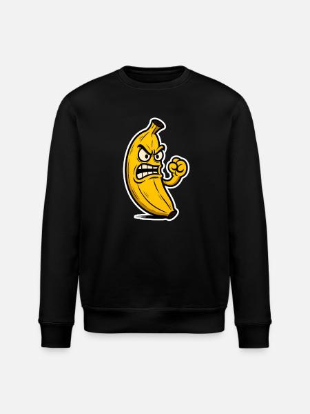 Bad Banana Vibes - Stanley/Stella ROLLER Unisex Organic Sweatshirt - black